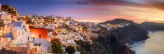 Santorin , Santorini , Griechenland , Oia zum Sonnenaufgang