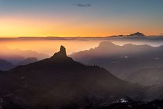 Roque Nublo , Berge , Teneriffa , Teide , Insel Gran Canaria , Spanien , Kanarische Inseln, Manfred Voss , Fine Art Photography