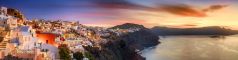 Santorin , Santorini , Griechenland , Oia zur Sonnenuntergang
