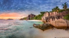 Sunset Island , Insel La Digue , Seychellen / Indischer Ozean