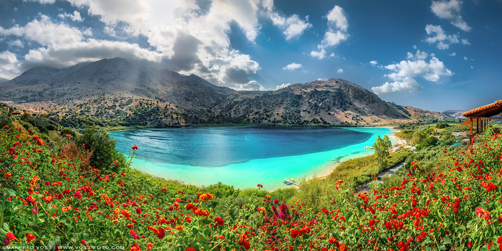 Lake Korunas auf der Insel Kreta in Griechenland