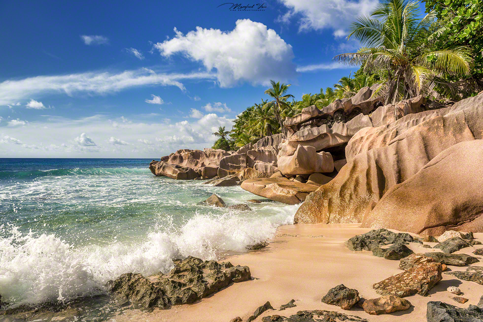 Beachstones , Anse Intermediet , Seychellen / Indischer Ozean
